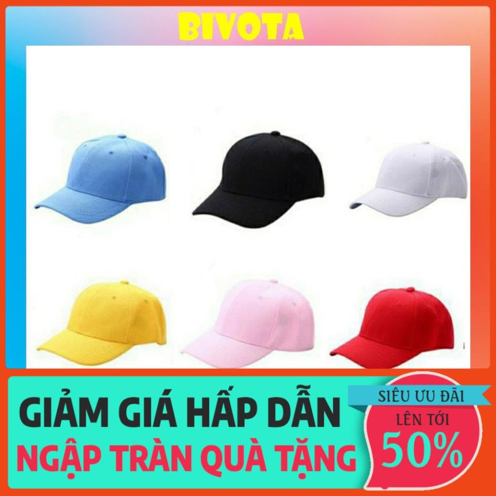 Mũ Bivota Nón Kết Lưỡi Trai Trơn Nam Nữ Thời Trang Cực Đẹp MN11 xịn