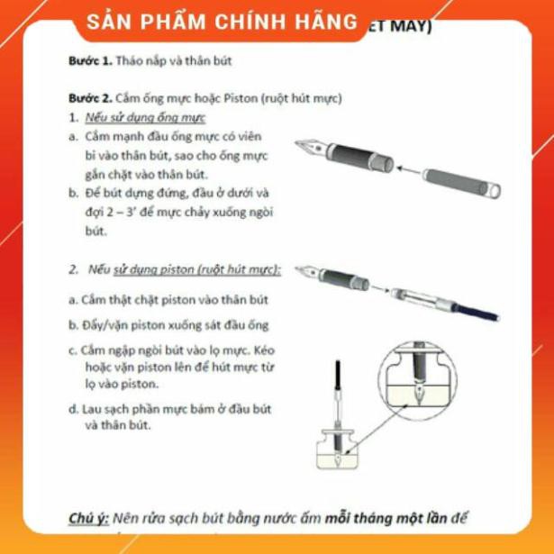 Bút Máy Preppy Nhật Bản, Bút Mực Học Sinh F03 Tím