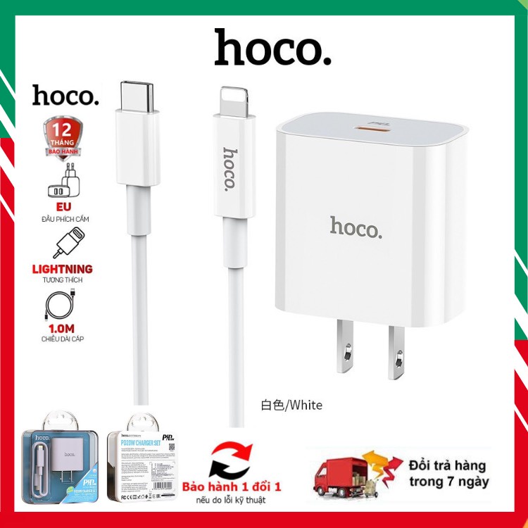 CHÍNH HÃNG Bộ Sạc Nhanh I.P20W Và SS . Hoco C76Plus Sạc Nhanh PD 20W/QC3.0 QC2.0 Bảo Hành 12 Tháng