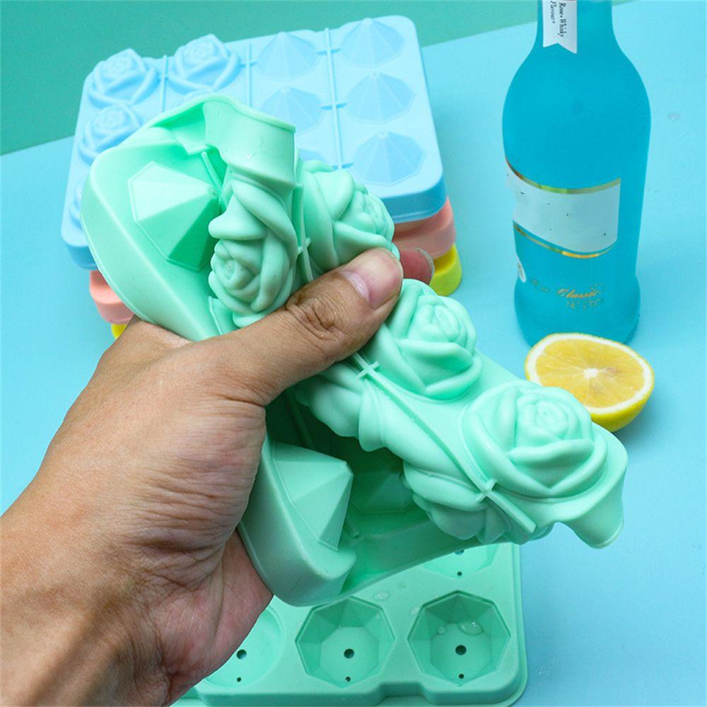 Khuôn Silicone Làm Đá 12 Ô Hình Hoa Hồng