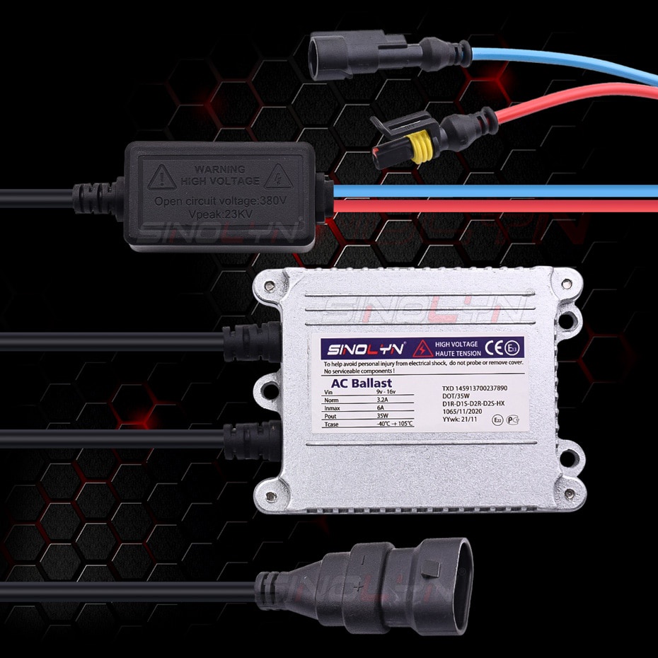 Bộ Đèn Pha Xenon 35w Hid 12v Ac H1 H7 H11 D2S D2H 4300k 6000k 8000k Cho Xe Hơi