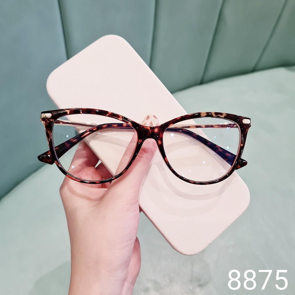 Gọng kính cận Lilyeyewear mắt mèo kim loại thời trang nữ, hợp với nhiều khuôn mặt 8875
