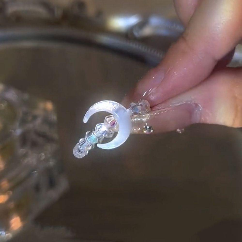 Vòng Đeo Tay Mặt Trăng Khuyết Phong Cách Trung Hoa Cổ Điển Dành Cho Nữ|Vòng Tay Chuỗi Hạt Thời Trang