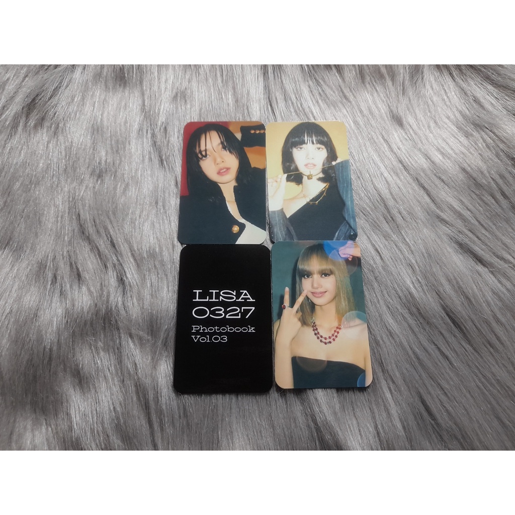 Bộ ảnh photocard fanmade BLACKPINK LISA 0327 ver 3 Ktown4u Preorder EL31