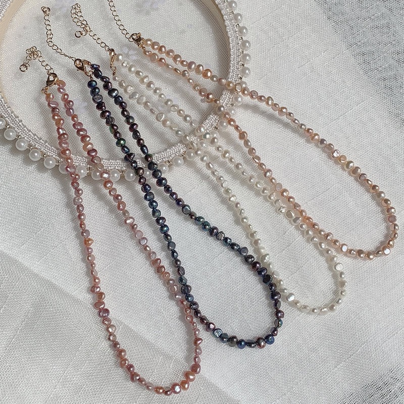 Vòng cổ Choker đính ngọc trai giả thanh lịch cho nữ