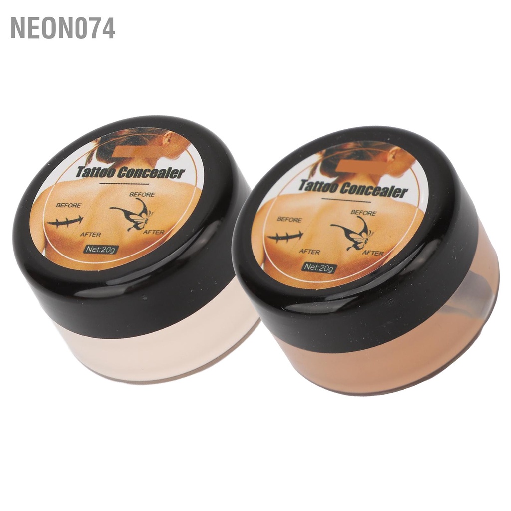 Neon074 Kem Che Khuyết Điểm Hình Xăm Di Động Không Thấm Nước Trang Da Vết Sẹo Đốm Thâm Cho Nam Nữ 0.7oz