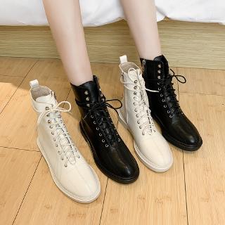 Giày Boot Nữ Cột Dây Thời Trang
