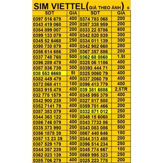 SIM ĐẸP, SIM PHONG THỦY hottt