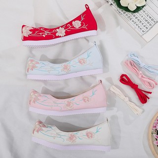 CÓ SẴN - Hài cổ trang giày thêu hoa dây buộc cổ phong