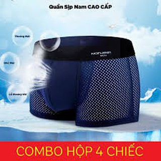 Combo hộp 4 chiếc quần sịp đùi nam thông hơi men's