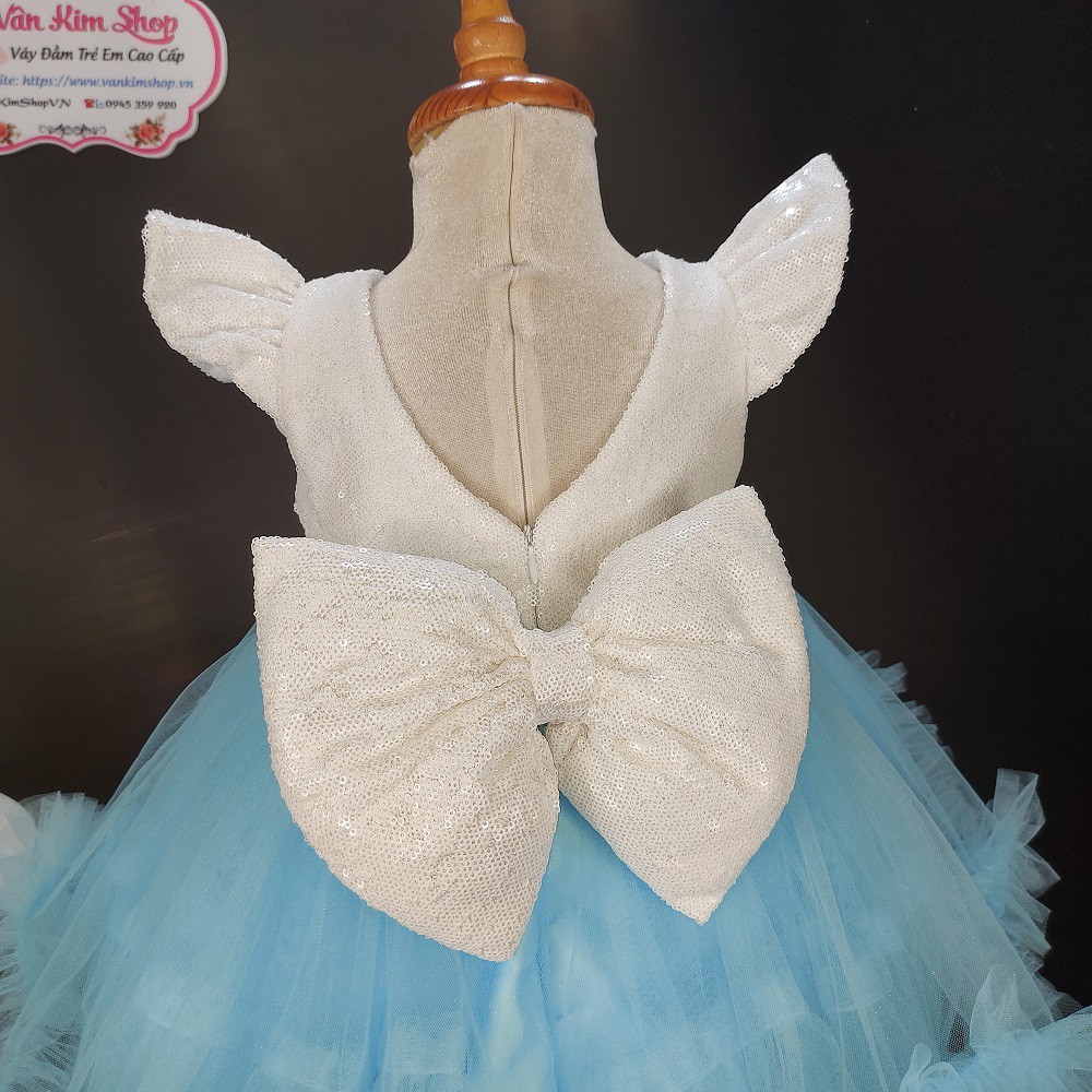 Đầm big size cho bé từ 9-50kg tặng kẹp tóc xinh