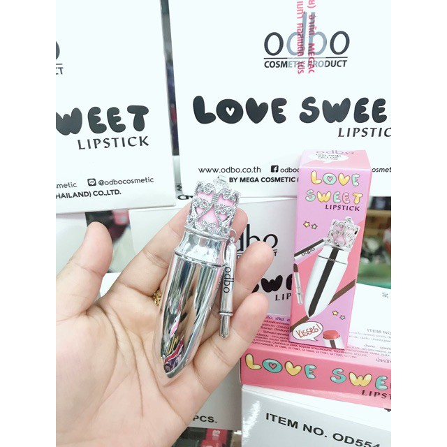 Son Môi Lì ODBO LOVE SWEET Lipstick 3,2g - Thái Lan