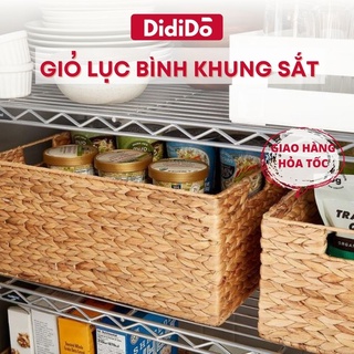 Giỏ lục bình khung sắt size M - 40cm