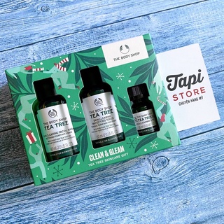 Kit dưỡng da mụn The Body Shop Tea Tree 123 Kit