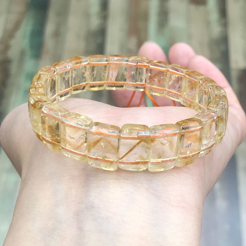 Vòng Tay Chuỗi Hạt Đá Topaz Tự Nhiên Thời Trang