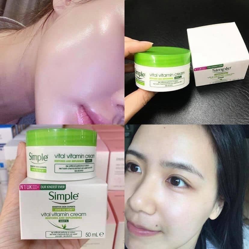 Kem dưỡng ban ngày Simple Kind To Skin Vital Vitamin Day Cream SPF15 50ml