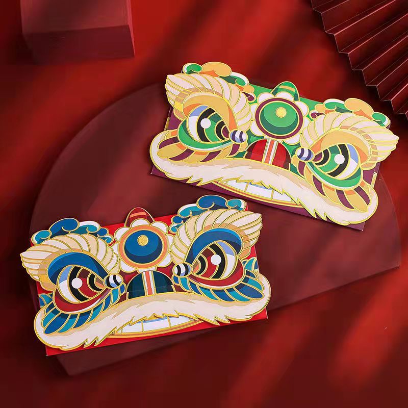 🧧2024 Set bao lì xì năm mới họa tiết hổ hoạt hình thiết kế sáng tạo cho bé