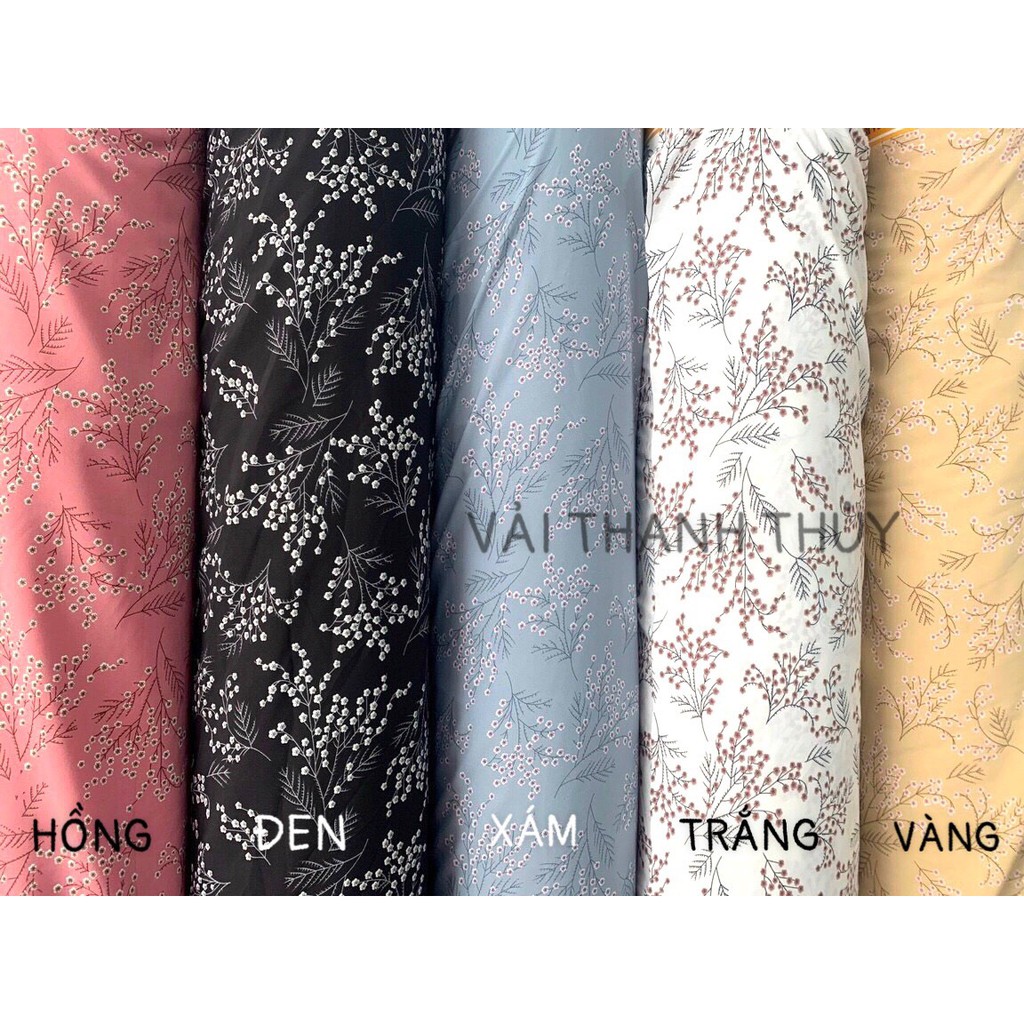 VẢI LỤA 100D HOA NHÍ - DÒNG VẢI THÔNG DỤNG - 1 MÉT X 1M5