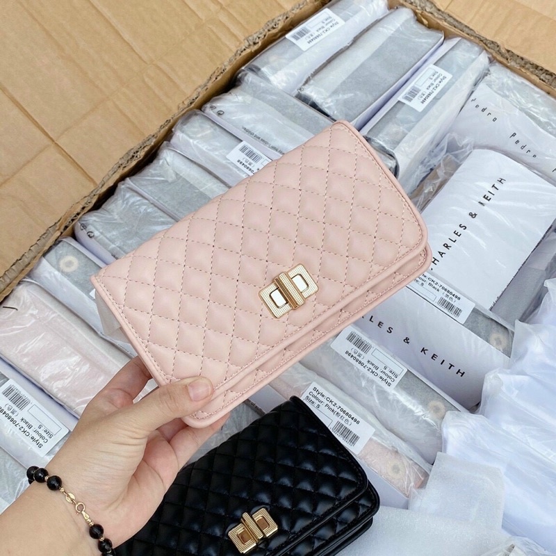 Túi C Trần Trám Khoá Xoay Xuất Xịn Full Tagu kèm túi vải