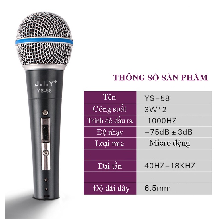 Micro Karaoke XINGMA AK-319 Chuyên Nghiệp Có Dây, Hát Karaoke Phòng Thu, Bắt Âm Tốt, Giọng Hay