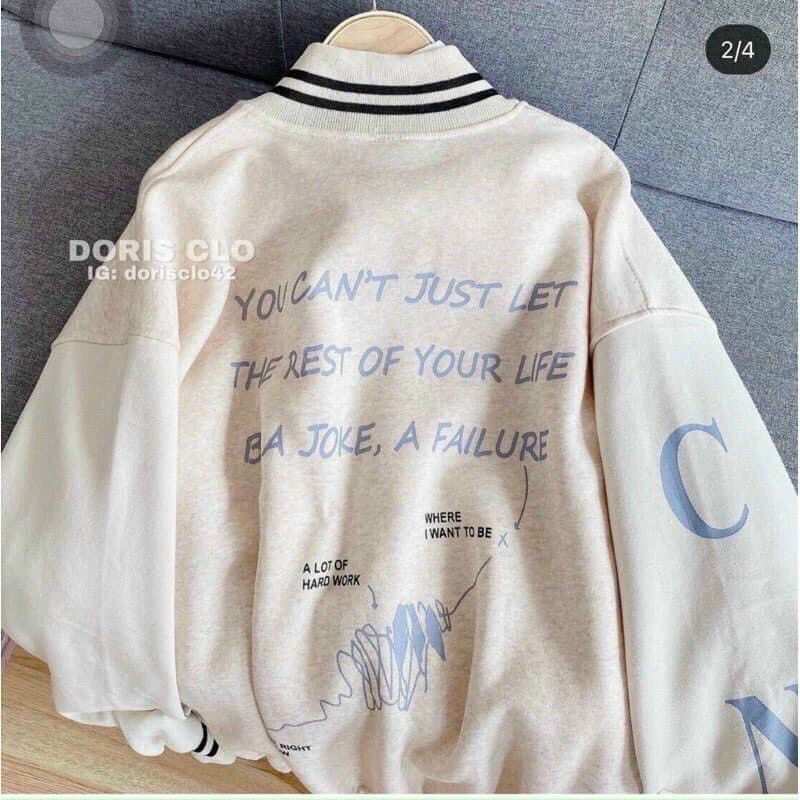 Áo Khoác Nữ, Áo Bomber Chữ L Chất Nỉ Ngoại Dày Dặn Hàng Loại 1 - Siêu Bán Chạy | BigBuy360 - bigbuy360.vn