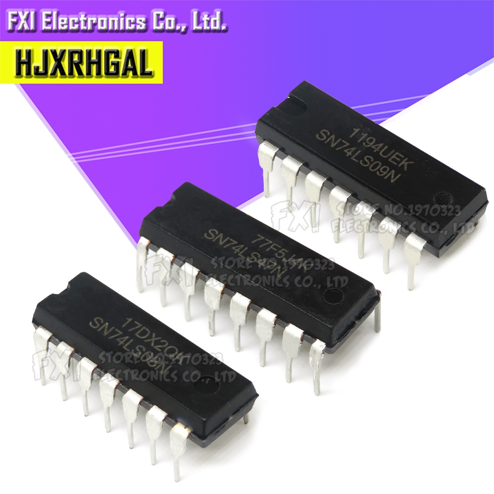 Bộ 10 chip Vi Mạch logic 74LS series SN74LS 00 02 04 08 09 10 14 20 32 42 47 SN74LS48N 74LS86N 74LS90