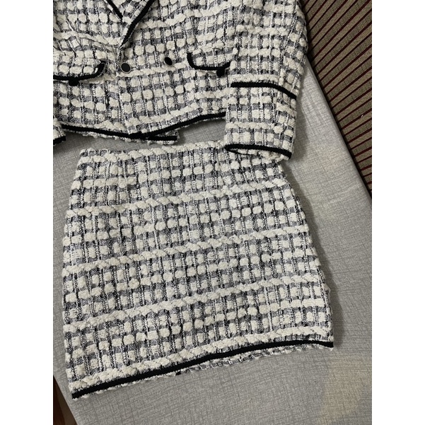 (SẴN) Set tweed dạ bông siêu dày dặn