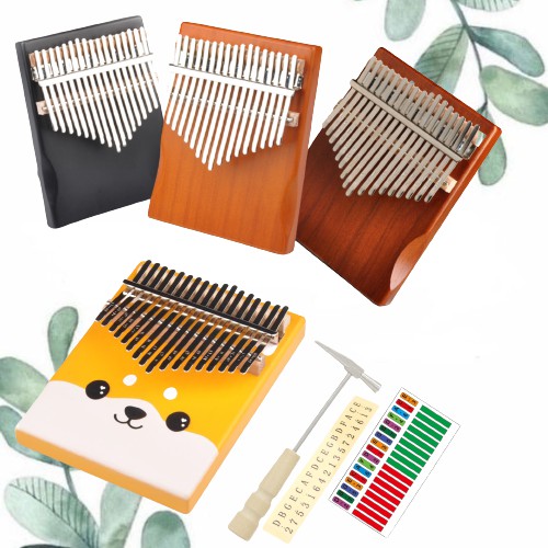 Đàn Kalimba Giá Rẻ Gỗ Nguyên Khối - Tặng HDSD Cam kết không tịt nốt M17