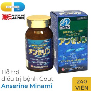 [Chính hãng] Anserine Minami hỗ trợ điều trị Gout, Hộp 240 viên