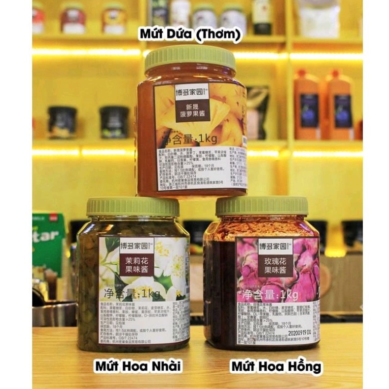 Mứt Boduo Đào, Dâu, Ổi, Vải, Thanh Long ... -