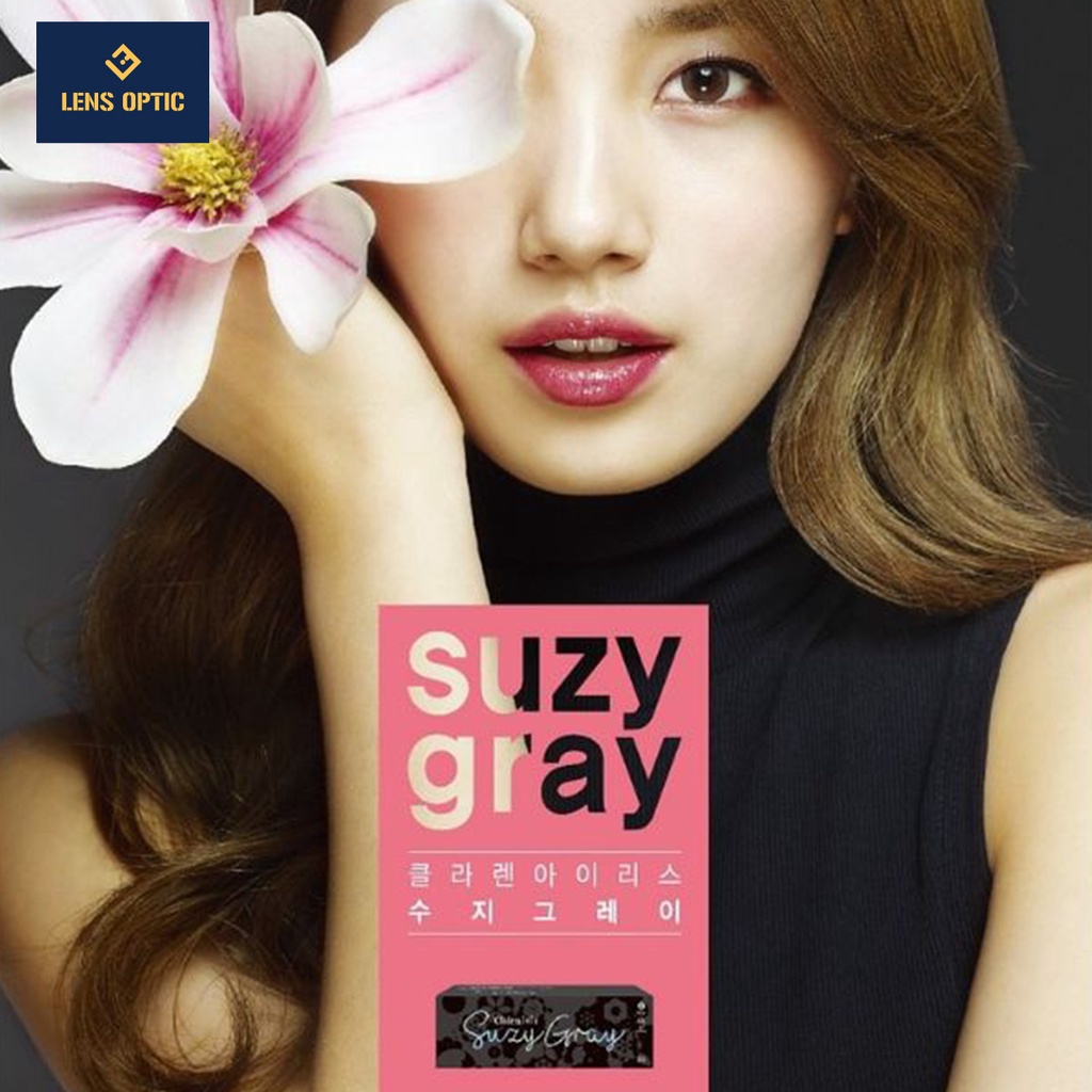 Kính áp tròng 1 ngày LENS OPTIC màu Suzy Gray có độ cho mắt cận