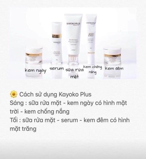 (Hàng Chính Hãng) Bộ Mỹ Phẩm Kayoko Trắng Plus