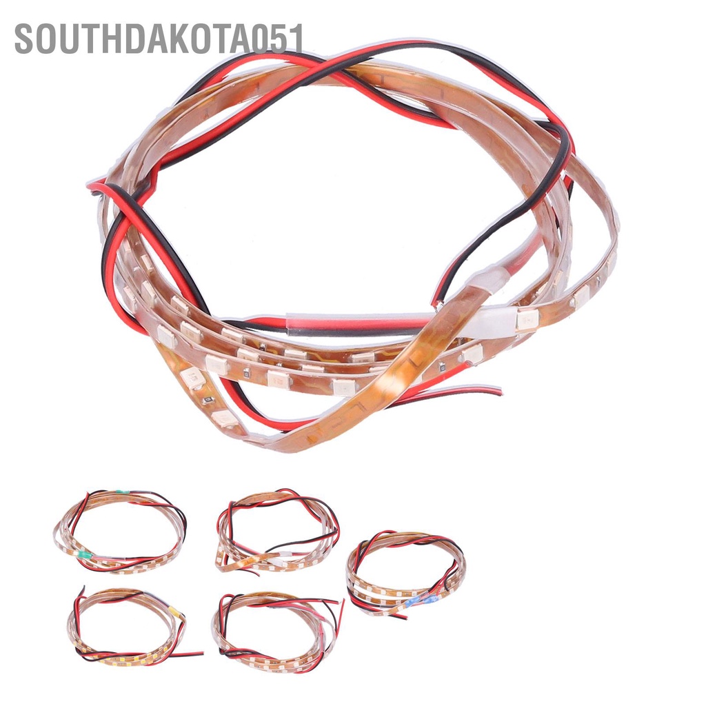 Southdakota051 90cm LED Strip 90 Lamp Chips Decorative Ambient Lighting 12V Universal for Car Motorcycle