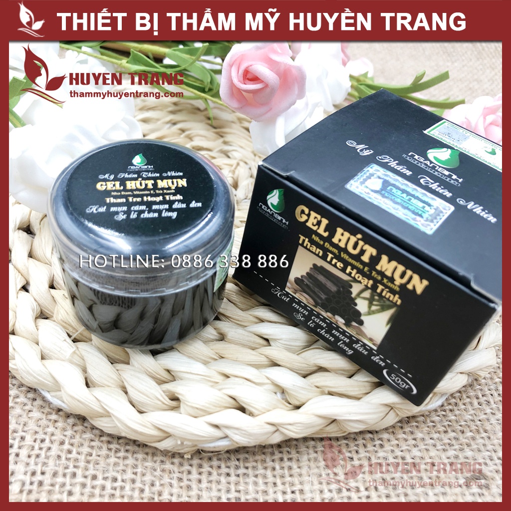 Mặt Nạ Gel Lột Mụn Than Tre Hoạt Tính Chuyên Hút Mụn Đầu Đen, Mụn Cám, Mụn Mũi - Thẩm Mỹ Huyền Trang