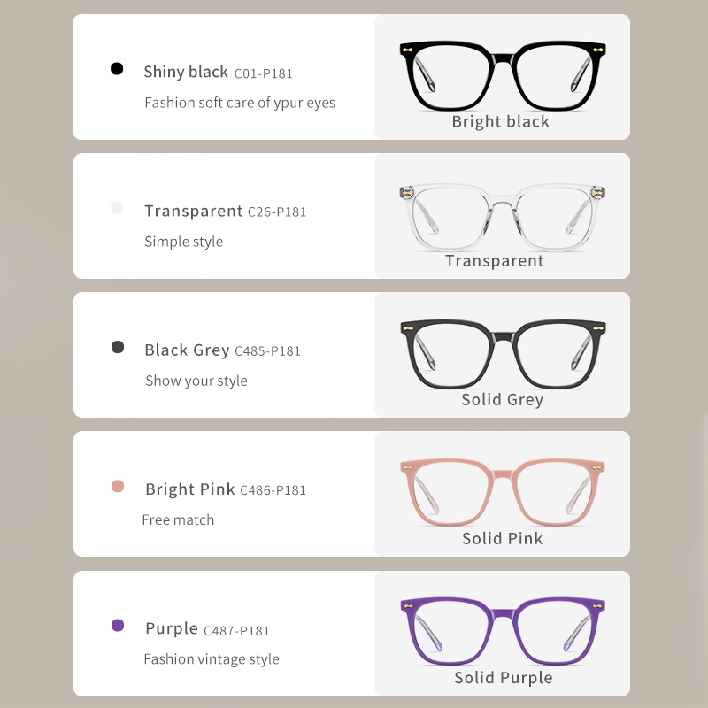 Mắt kính ZELIN PS8802 chống ánh sáng phong cách văn học thời trang cho nữ