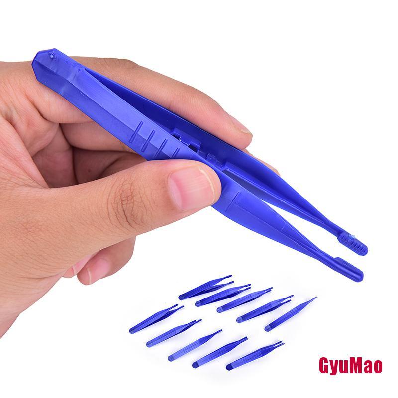 Bộ 10 Nhíp Nhựa Nhỏ Dùng Một Lần Chuyên Dụng Cho Sơ Cứu