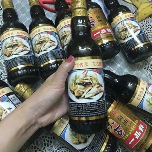 1 1 THÙNG XÌ TƯƠNG ĐƯƠNG 12 CHAI DẦU CÀNG CUA NHẤT PHẨM TIÊN Chai 500ml - Nội địa Trung Quốc