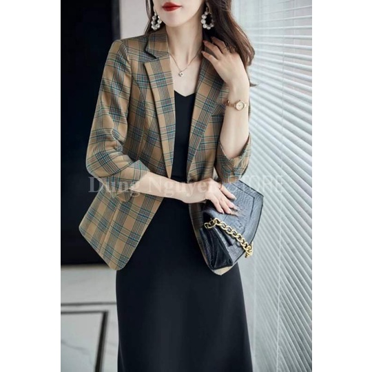 Áo Vest dạ kẻ quảng châu cao cấp