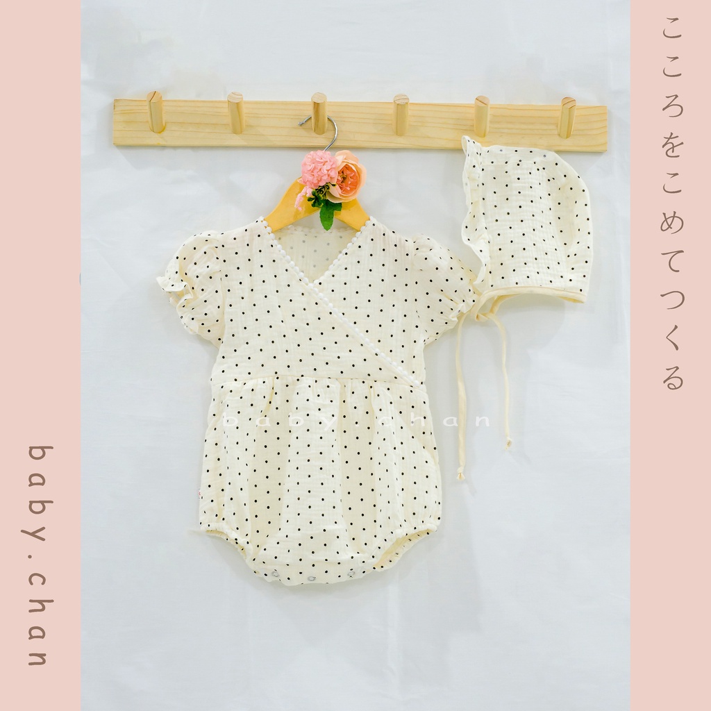 Áo liền quần bé sơ sinh kèm mũ, bodysuit bé sơ sinh kèm mũ, 3 tháng, 6 tháng, 1 tuổi, 2 tuôi