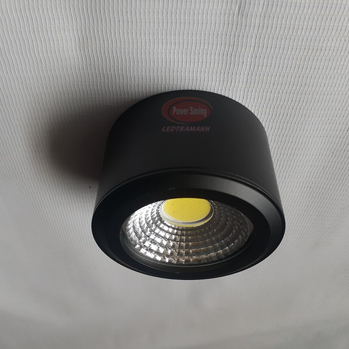 Đèn lon nổi ống bơ led cob 5w vỏ đen