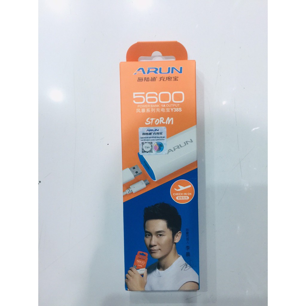 PIN SẠC DỰ PHÒNG 5600mAh ARUN CHÍNH HÃNG