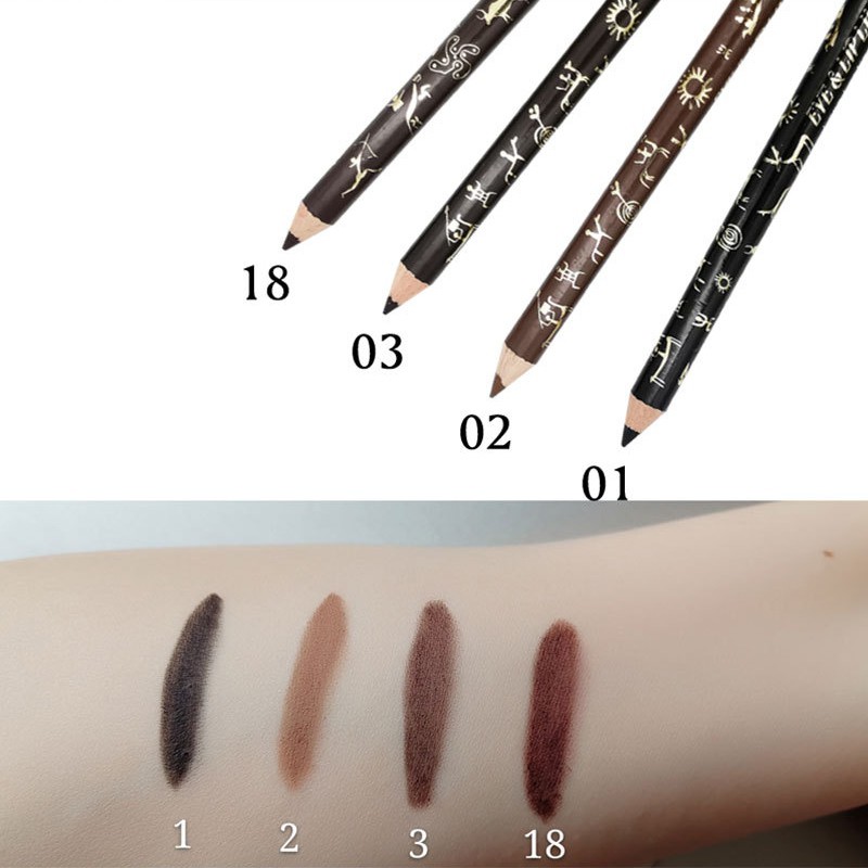 [Hàng mới về] Bút chì kẻ lông mày kèm dụng cụ chuốt dễ tô màu chống nhòe lâu trôi | BigBuy360 - bigbuy360.vn