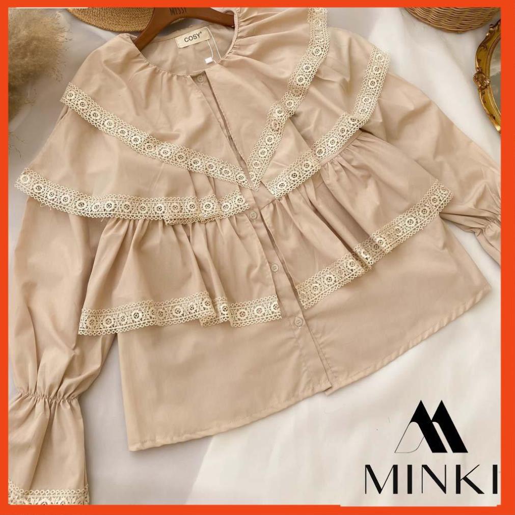 [DEAL_HOT] ÁO BÈO VIỀN REN LỖ TIỂU THƯ - CHẤT LIỆU THÔ PHA REN NHẬP KHẨU - MÀU NUDE VÀ TRẮNG _HOT | BigBuy360 - bigbuy360.vn