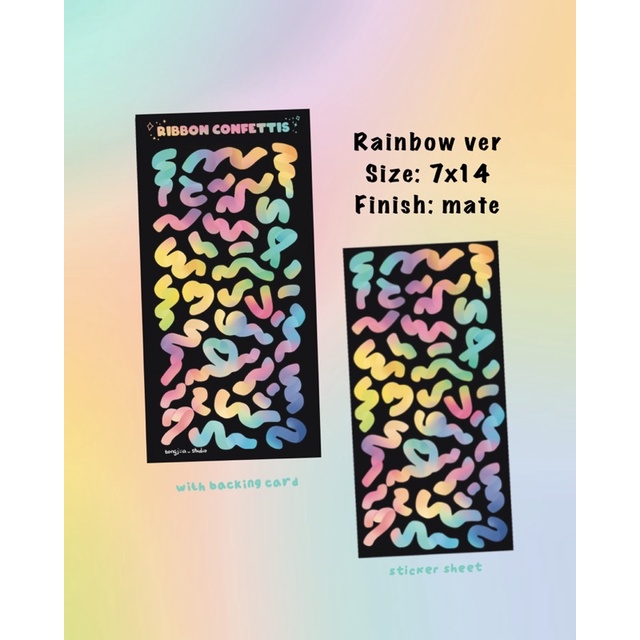 Bongjua | sticker ribbon - nhãn dán ruy băng🎀