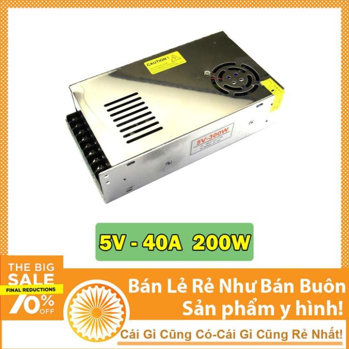 Nguồn Tổ Ong Trong Nhà 5V 60A Có Quạt - Công Suất Thực 300W