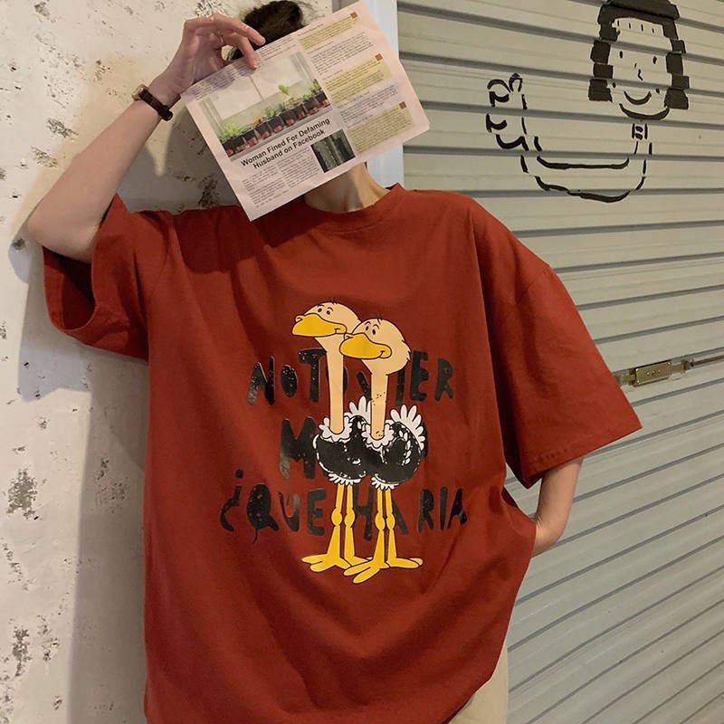 Áo thun tay lỡ Unisex Đà Điểu