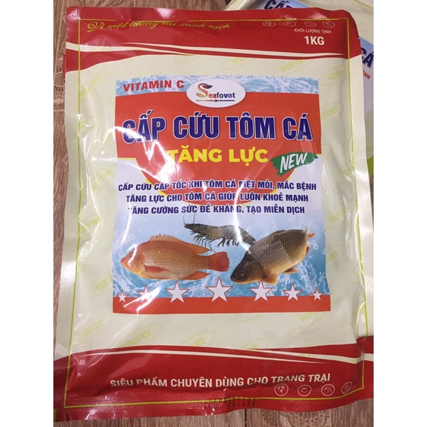 Vitamin C hàm lượng cao cho tôm cá 1kg Tăng lực trợ sức giảm stress bồi bổ cơ thể