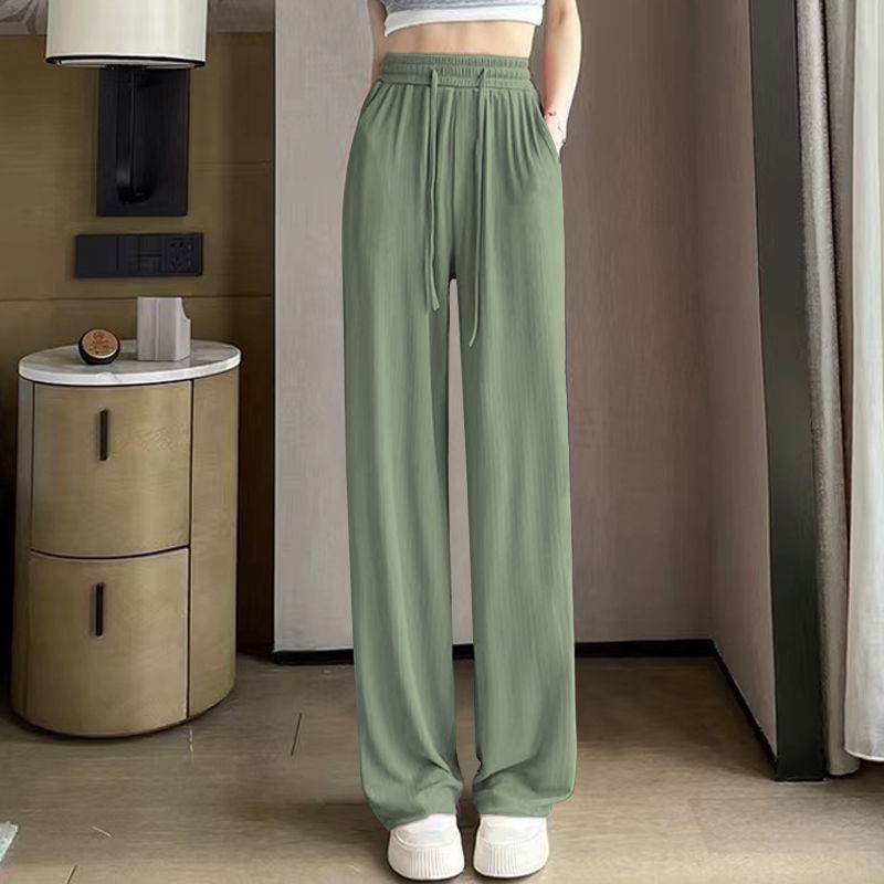 Quần Suông Tăm Nhiều Màu JOLIE Nữ  🌸 Culottes ống rộng kéo dài chân cạp chun mát kiểu dáng hàn quốc 🌸