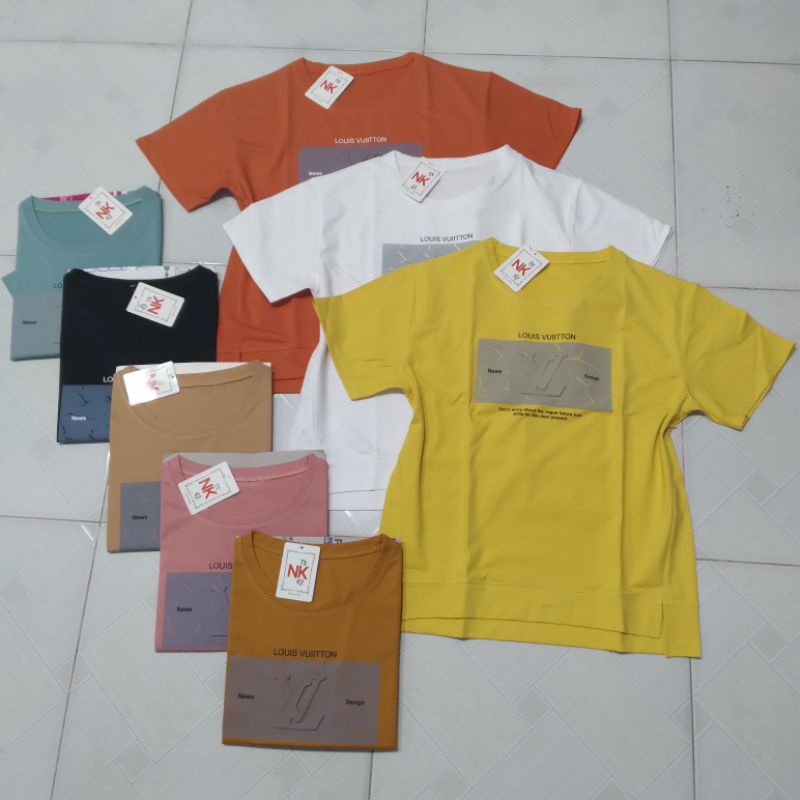 Áo thun nữ cổ tròn chất vải cotton 100% thoáng mát thoải mái (size 47-65kg)