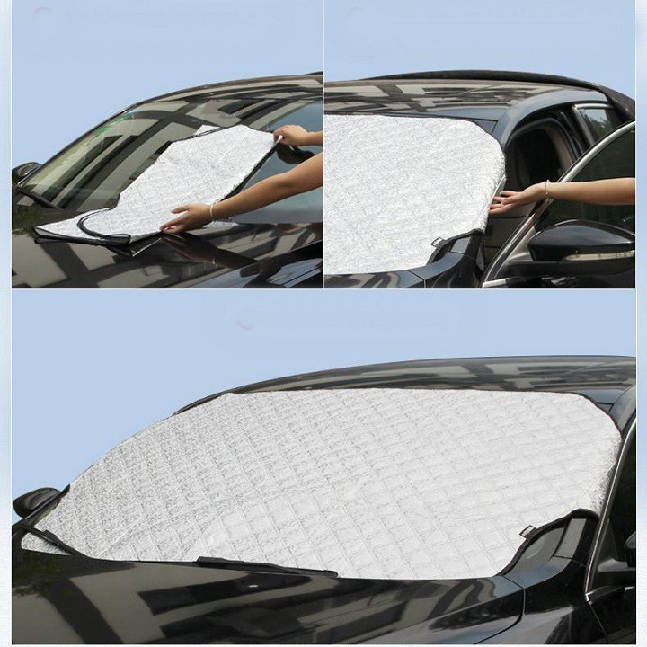 Bạt che nắng kính trước xe ô tô - tấm che nắng kính lái xe hơi loại dày chống nóng cách nhiệt